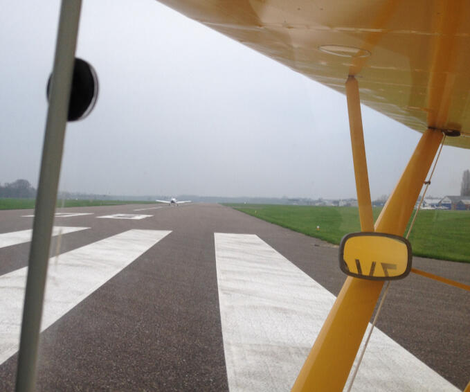 On the Runway with the Piper. On the Runway with the Piper.