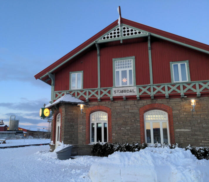 Railway Station of Stjordal.