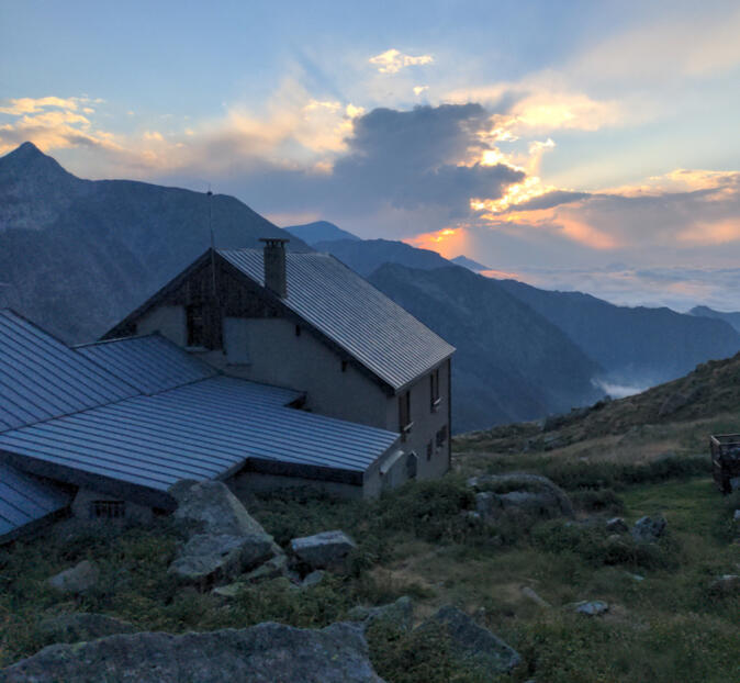 Mountain Hut in the Pyrenees.