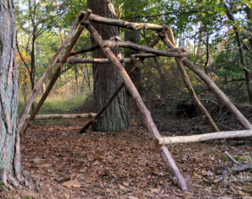 Frame to Lay a Tarp on.